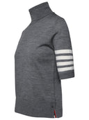 Thom Browne Gray Virgin Wool Sweater