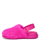 Slippista di pelliccia Marni Fuchsia