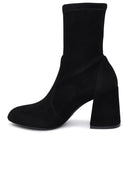 Stuart Weitzman Black Suede Fareblock Boots