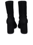 Stuart Weitzman Black Suede Fareblock Boots