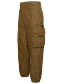 Versace Brown Cotton Blend Pants