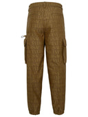 Versace Brown Cotton Blend Pants