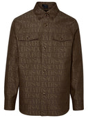 Versace beige cotone blend camicia