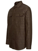 Versace beige cotone blend camicia