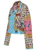 Camicia di seta multicolore Versace