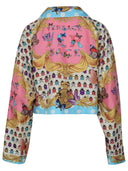 Camicia di seta multicolore Versace