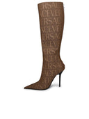 Versace Beige Cotton Blend Boots