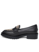 Jimmy Choo Deanna Black Lear Loafers