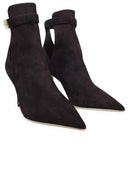 Jimmy Choo Nell Coffee Suede Ankle Boots
