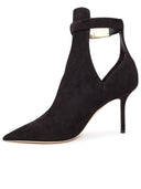 Jimmy Choo Nell Coffee Suede Ankle Boots