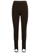 Nanushka 'Eveline' leggings i brun genanvendt viskose