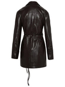 Nanushka «Xaviera» robe en café en polyester recyclé