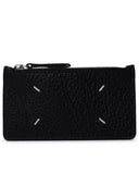 Maison Margiela Four Stitches Black Hammered Lear Wallet