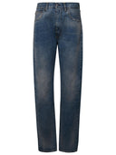 Jeans de coton bleu clair de la Maison Margiela