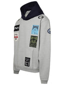 Hinterhalt grauer Baumwollblend -Sweatshirt