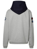 Hinterhalt grauer Baumwollblend -Sweatshirt