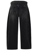 Amish Black Cotton 'Upcycle' Jeans