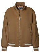 Msgm Beige Virgin Wool Blend Jacket