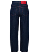 Jeans di cotone blu msgm
