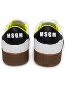 Msgm sneaker in pelle scamosciata a due toni