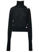 Mm6 Maison Margiela Gray Alpaca Blend Turtleneck Sweater