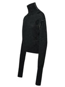 Mm6 Maison Margiela Gray Alpaca Blend Turtleneck Sweater