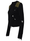 MM6 Maison Margiela Blue Wool Blend Pull