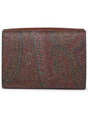 Etro 'Paisley' Brown Cotton Blend Wallet