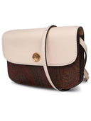 Borsa Etro essenziale in miscela di cotone marrone