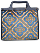 Etro Small Love Trotter Bag In Multicolor Jacquard Velvet