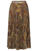 ETRO Multicolored Georgette Nederdel