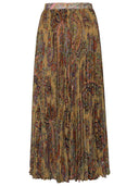 ETRO Multicolored Georgette Nederdel