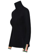 Etro Black Wool Turtleneck Sweater