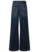 Etro Blue Cotton Jeans
