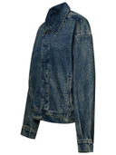 Giacca in denim blu Ferrari