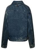 Giacca in denim blu Ferrari