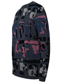 Ferrari grauer Wollpullover