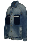 Palm Angels Hellblaue Baumwolljacke