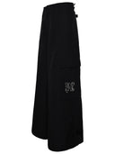 Angeli palme Pantaloni in poliammide nera