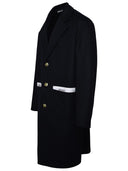 Palm Angels Blue Virgin Wool Blend Coat