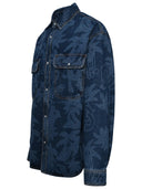 Palm Angels Blue Cotton Shirt
