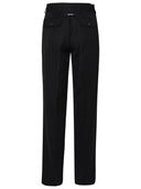 Palm Angels Black Wool Blend Pants