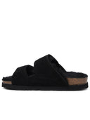 Palm Angels 'Comfy' Black Suede Slippers