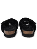 Palm Angels 'Comfy' Black Suede Slippers