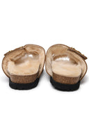 Palm Angels "comode" pantofole in pelle scamosciata beige