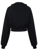 Off White Black Cotton Hoodie