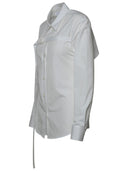 Fra hvid hvid bomuldshjorte