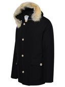 Woolrich John Rich & Bros Artic Anorak Black Cotton Blend Parka