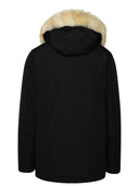 Woolrich John Rich & Bros Artic Anorak Black Cotton Blend Parka