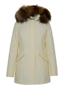 Woolrich John Rich & Bros Artic White Cotton Blend Parka